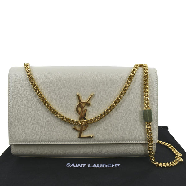 Yves Saint Laurent Kate Leather Shoulder Bag Ivory - Product