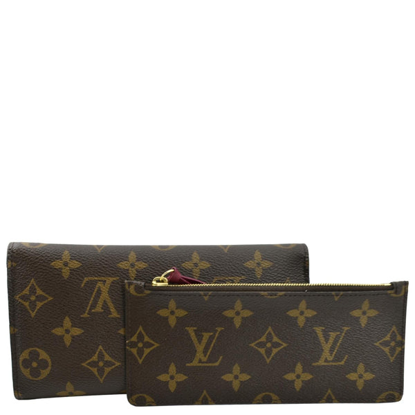 LOUIS VUITTON Josephine Monogram Canvas Wallet Brown