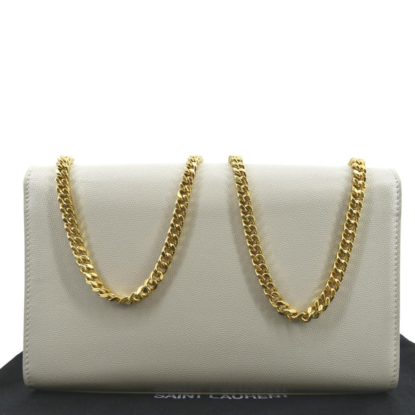 Yves Saint Laurent Kate Leather Shoulder Bag Ivory - Back