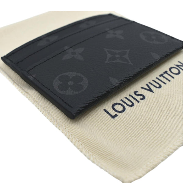 Louis Vuitton Monogram Eclipse Card Holder Black - Bottom Left