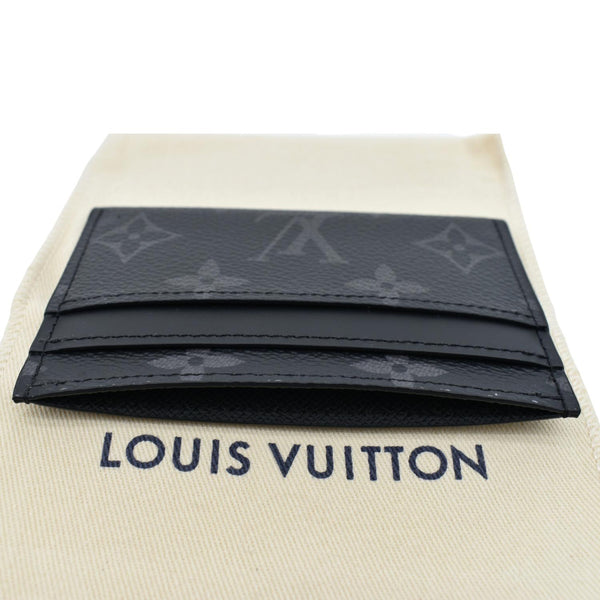 Louis Vuitton Monogram Eclipse Card Holder Black - Top