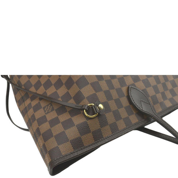 LOUIS VUITTON Neverfull GM Damier Ebene Tote Shoulder Bag Brown