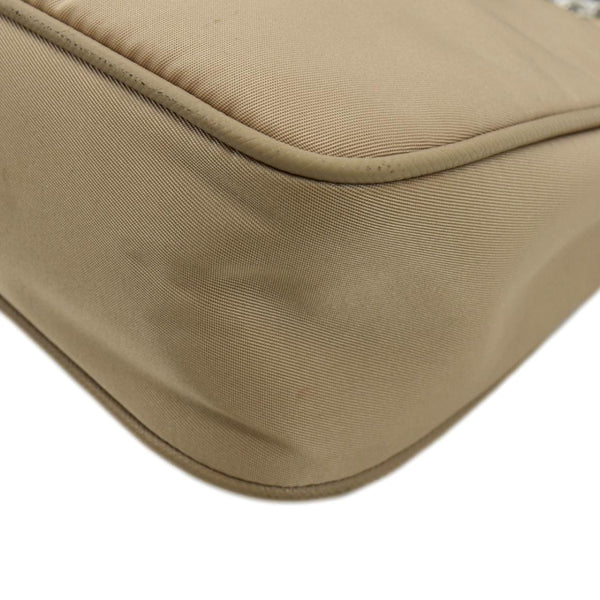 PRADA Re-Edition 2005 Re-Nylon Shoulder Bag Beige