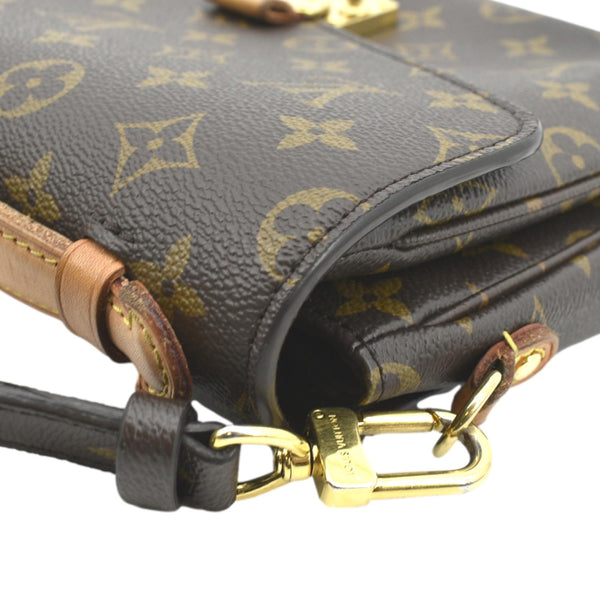 LOUIS VUITTON Metis Pochette Monogram Canvas Crossbody Bag Brown