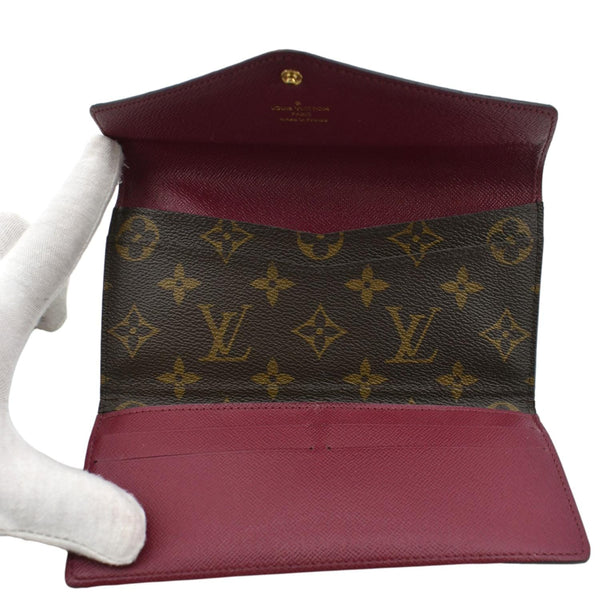 LOUIS VUITTON Josephine Monogram Canvas Wallet Brown