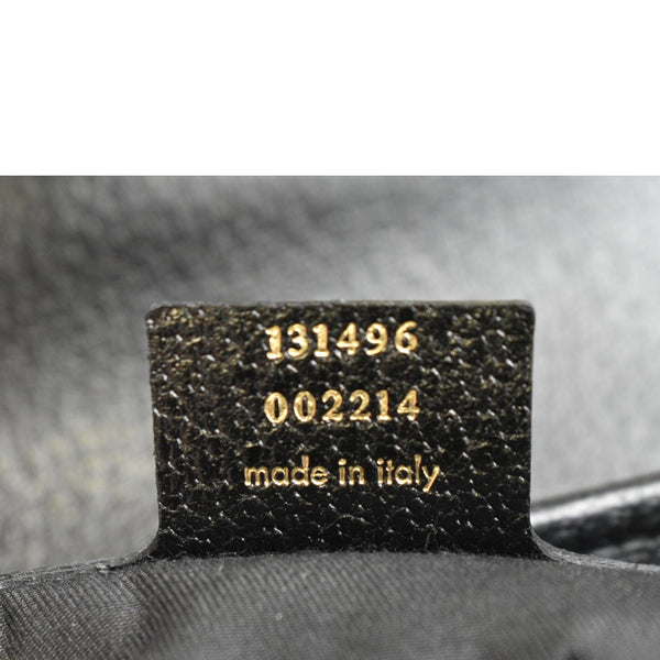 Gucci Bamboo Bullet Calfskin Leather Satchel Bag Black - Made in Italy