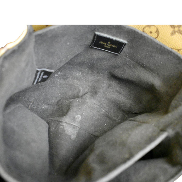 LOUIS VUITTON Metis Pochette Reverse Monogram Canvas Crossbody Bag Brown