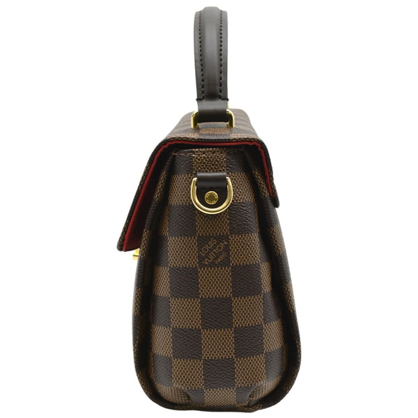 LOUIS VUITTON Croisette Damier Ebene Crossbody Bag Brown