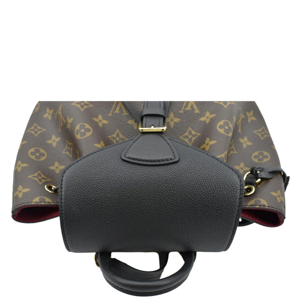 LOUIS VUITTON Montsouris NM Monogram Canvas Leather Backpack Bag Black