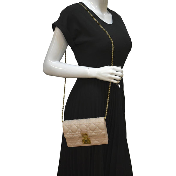 Christian Dior Dioraddict Leather Crossbody Bag - Full View