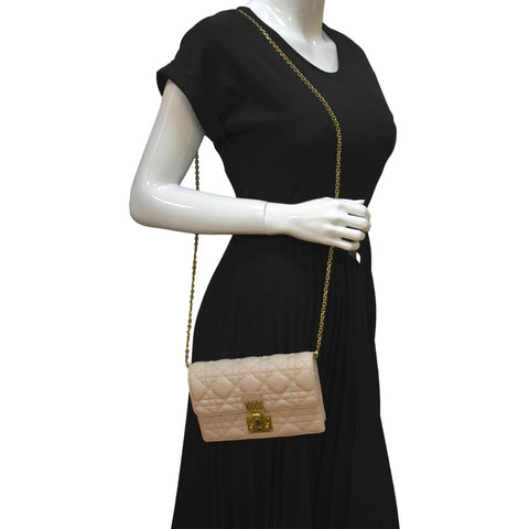 Christian Dior Dioraddict Leather Crossbody Bag - Full View