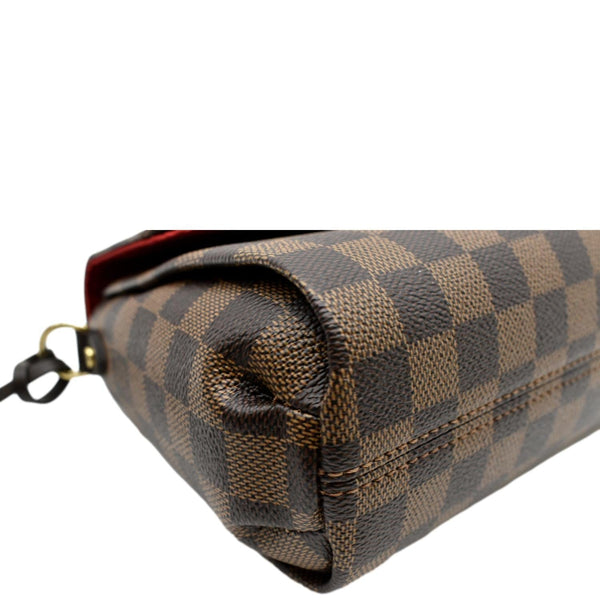 LOUIS VUITTON Croisette Damier Ebene Crossbody Bag Brown
