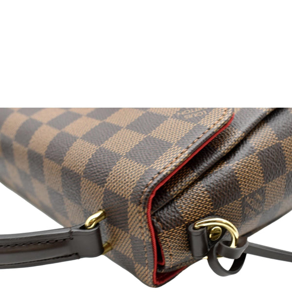 LOUIS VUITTON Croisette Damier Ebene Crossbody Bag Brown