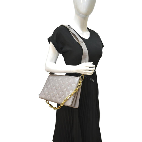 Louis Vuitton Coussin PM Monogram Embossed Shoulder Bag - Full View
