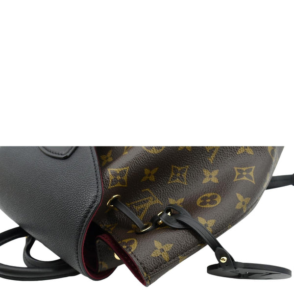 LOUIS VUITTON Montsouris NM Monogram Canvas Leather Backpack Bag Black