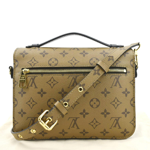 LOUIS VUITTON Metis Pochette Reverse Monogram Canvas Crossbody Bag Brown