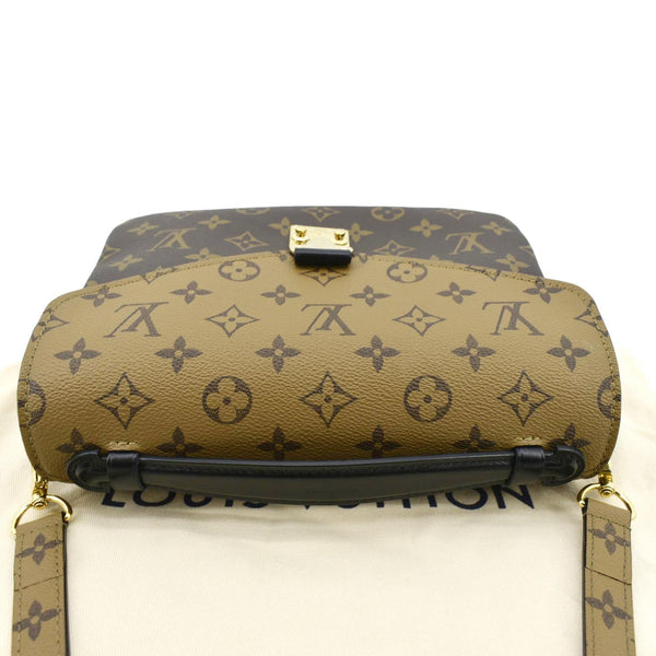 LOUIS VUITTON Metis Pochette Reverse Monogram Canvas Crossbody Bag Brown