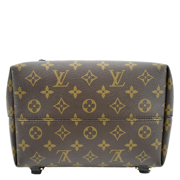 LOUIS VUITTON Montsouris NM Monogram Canvas Leather Backpack Bag Black