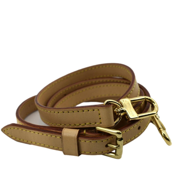 LOUIS VUITTON Leather Shoulder Strap Beige