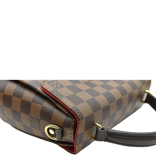 LOUIS VUITTON Croisette Damier Ebene Crossbody Bag Brown