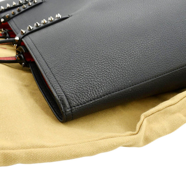 CHRISTIAN LOUBOUTIN Cabata Small Empire Paris Leather Tote Bag Black