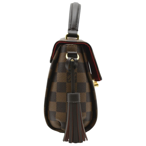 LOUIS VUITTON Croisette Damier Ebene Crossbody Bag Brown