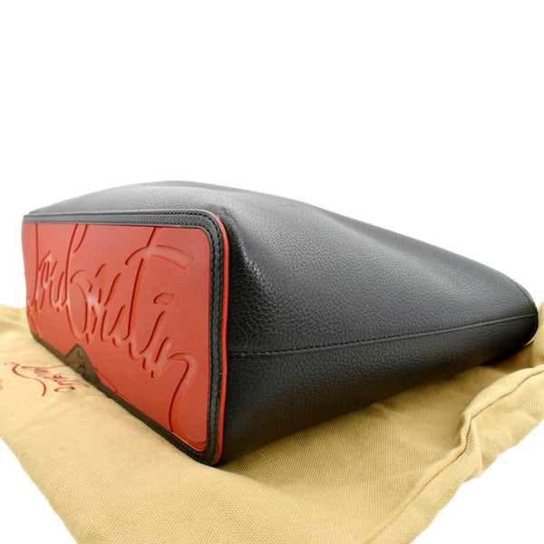 CHRISTIAN LOUBOUTIN Cabata Small Empire Paris Leather Tote Bag Black