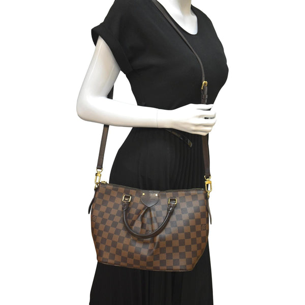 Louis Vuitton Siena PM Damier Ebene Shoulder Bag - Full View