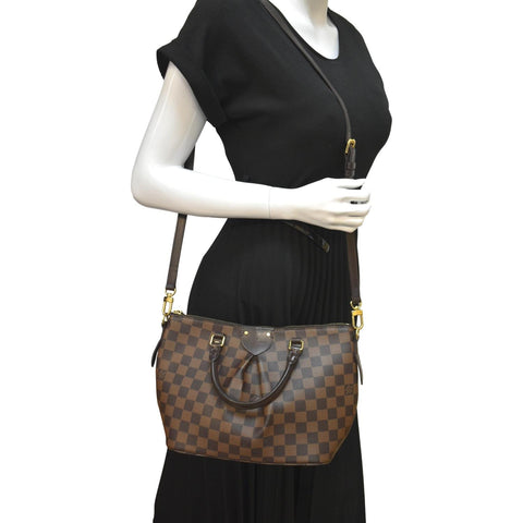 Louis Vuitton Siena PM Damier Ebene Shoulder Bag - Full View