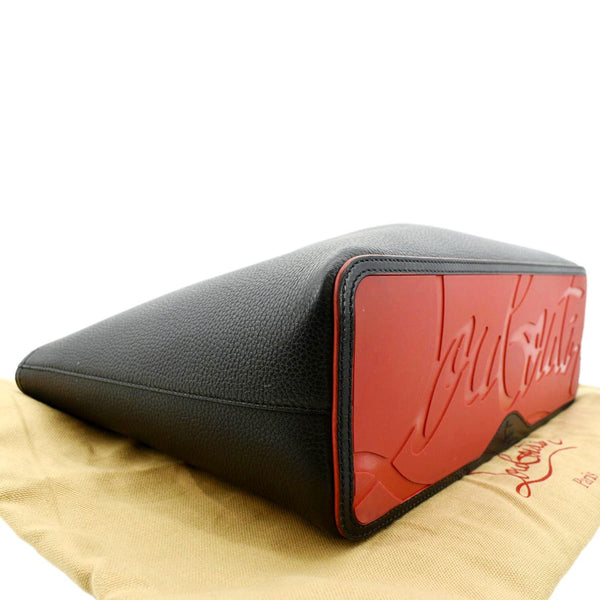 CHRISTIAN LOUBOUTIN Cabata Small Empire Paris Leather Tote Bag Black