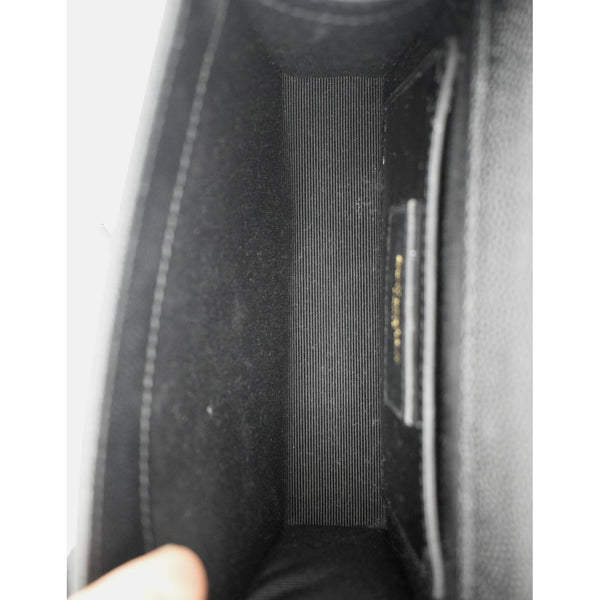 Yves Saint Laurent Kate Leather Shoulder Bag Black - Inside Section
