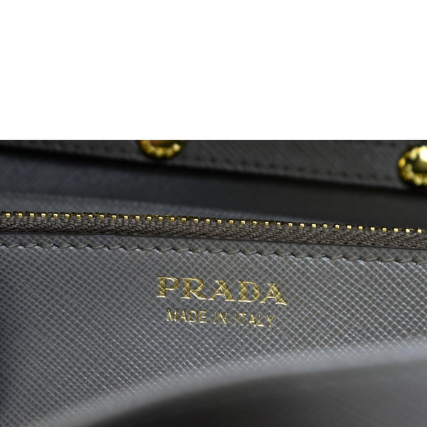 Prada Saffiano Leather Wallet on Chain Crossbody Bag - Made in Italy