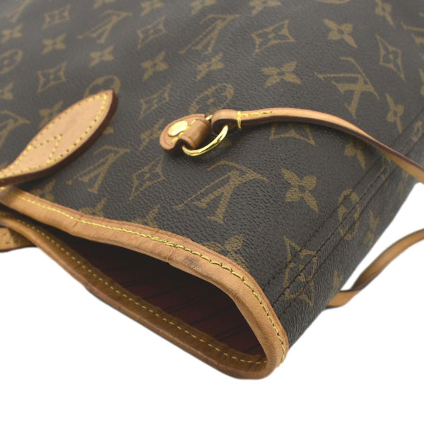 LOUIS VUITTON Neverfull MM Monogram Canvas Tote Bag Brown