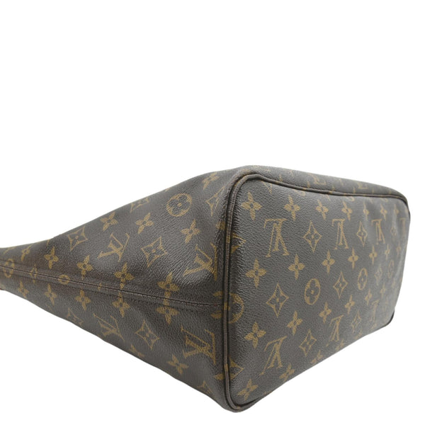 LOUIS VUITTON Neverfull MM Monogram Canvas Tote Bag Brown