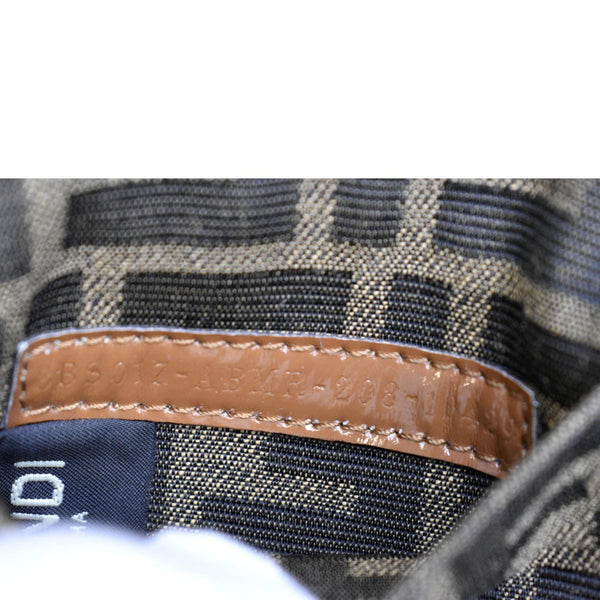 Fendi Mini Baguette Woven Jacquard Fabric Shoulder Bag - Serial Number