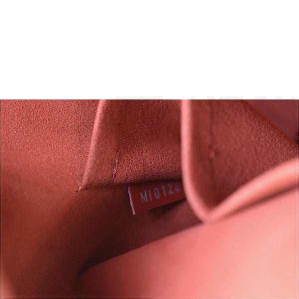 LOUIS VUITTON Alma GM Epi Leather Satchel Bag Red