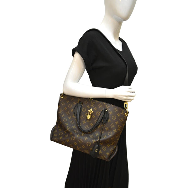 Louis Vuitton Flower Zipped MM Monogram Tote Bag - Full View