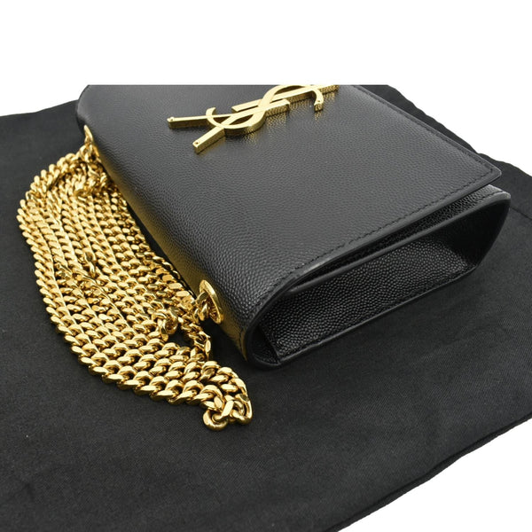 Yves Saint Laurent Kate Leather Shoulder Bag Black - Top Right