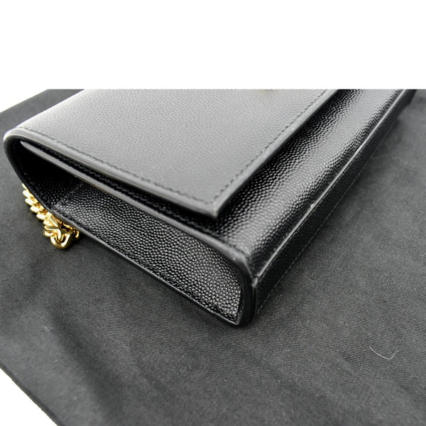 Yves Saint Laurent Kate Leather Shoulder Bag Black - Bottom Left