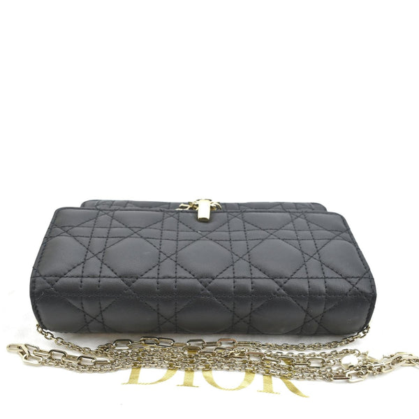 Christian Dior Lady Dior Cannage Shoulder Chain Wallet - Top