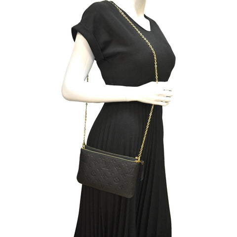 Louis Vuitton Double Zip Pochette Crossbody Bag - Full View