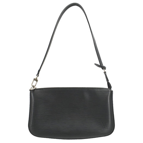 LOUIS VUITTON Pochette Accessoires Epi Leather Shoulder Bag Noir Black