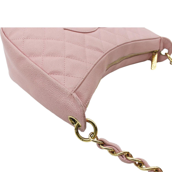 CHANEL Timeless CC Caviar Leather Flap Shoulder Bag Pink