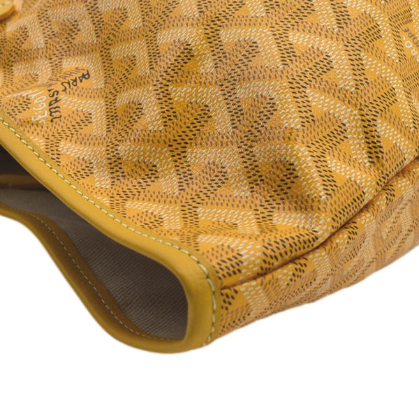 Goyard Saint Louis GM Canvas Tote Shoulder Bag Yellow - Top Left