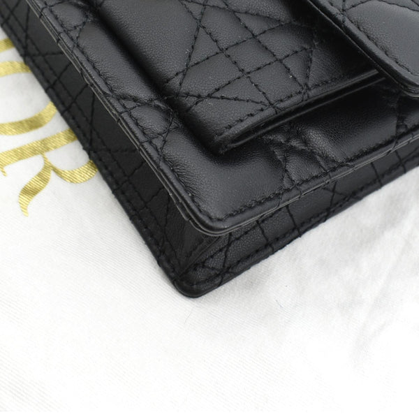 Christian Dior Lady Dior Cannage Shoulder Chain Wallet - Bottom Right