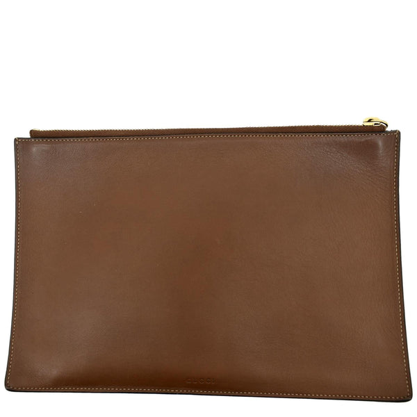 GUCCI King Snake Hummingbird GG Supreme Embroidered Clutch Bag Beige 431416