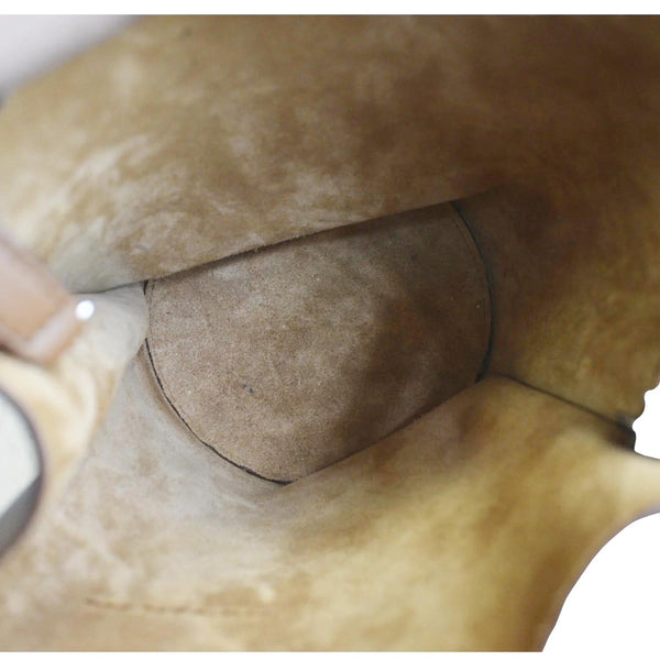 CELINE Big Bag Nano Bucket Leather Shoulder Bag Tan