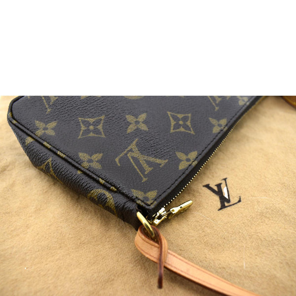 LOUIS VUITTON Pochette Monogram Canvas Accessoires Pouch Brown
