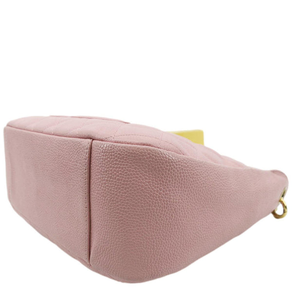 CHANEL Timeless CC Caviar Leather Flap Shoulder Bag Pink