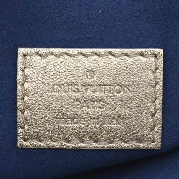 LOUIS VUITTON Coussin PM Monogram Embossed Leather Shoulder Bag Gold